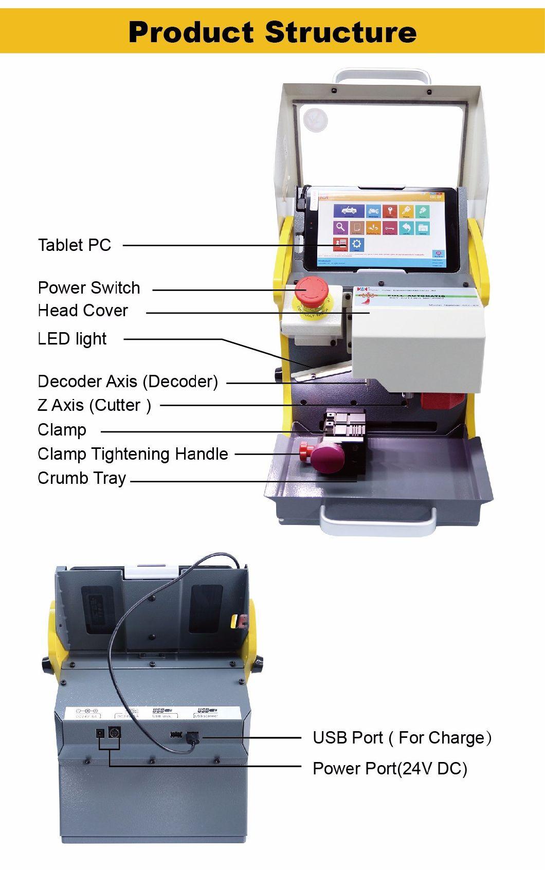 High Security Tubular Automatic Key Cutting Machine with Ce Certificate