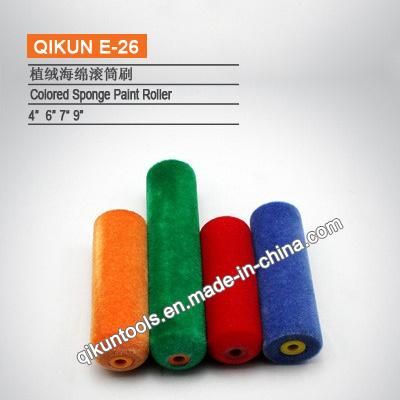 E-21 Hardware Decorate Paint Hand Tools Plastic Handle Rough Texture Sponge Paint Roller