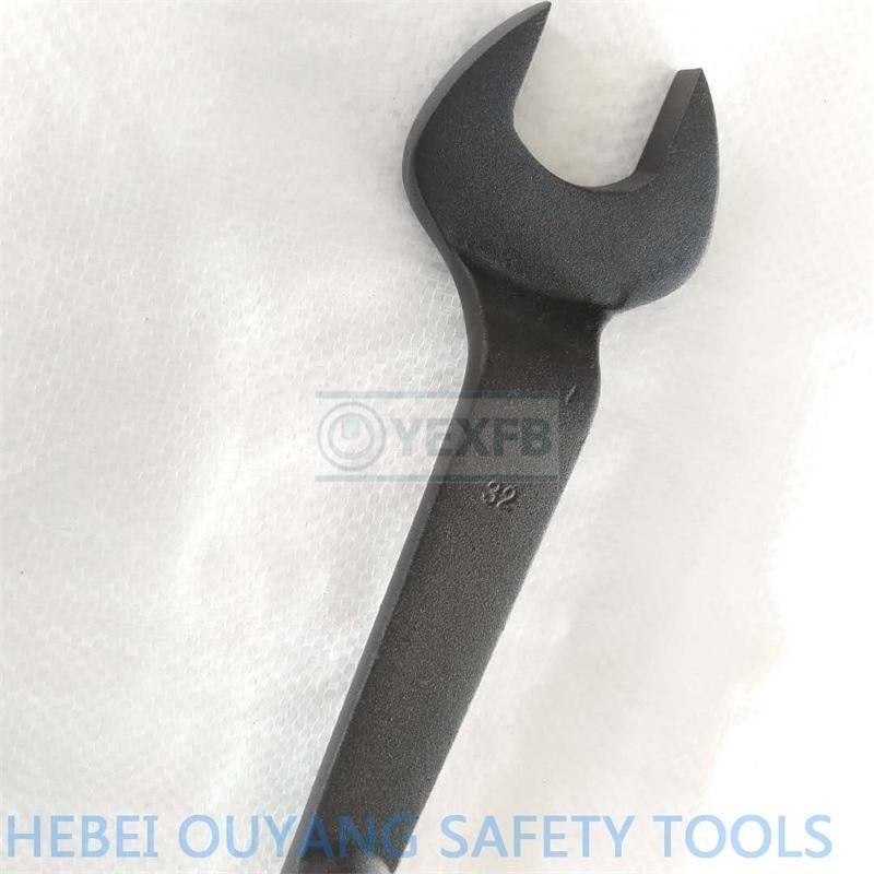 40 Cr-V Steel Tools Open Spud/Construction Wrench/Spanner, 1-5/8", Punch Forged