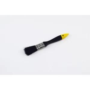 Hot Sale Bristle Brush Wire Black Wooden Handle with Goldden Tail Paint Brush for Decoration