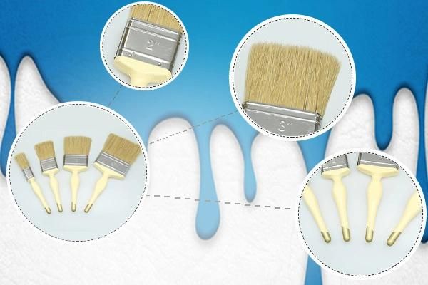 Hot Selling Wooden Handle Paint Brush with Bristle