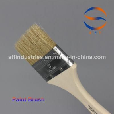 3&prime;&prime; Thin Wooden Handle Pure Pig Hair Bristle Paint Brush