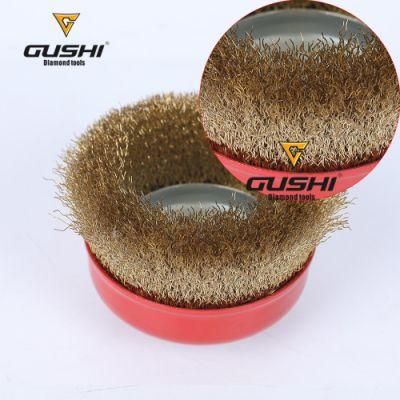 Flat Shape Bevle Brush Crimped Wire Brush