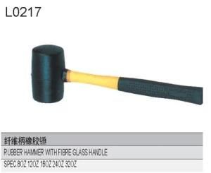 Rubber Hammer with Fibreglass Handle L0217