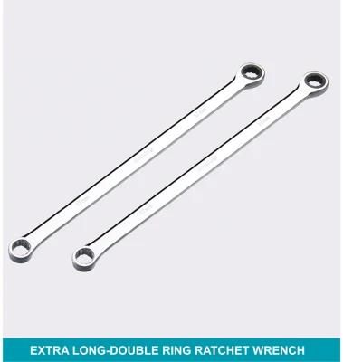 Extra Long Double Ring Ratchet Wrench