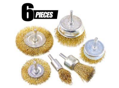 Rod Steel Wire Brush Grinding Wheel Polishing Brush Electric Grinding Electric Drill Steel Wire Brush Set