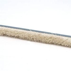 Manufacturer Customized Sisal Horse Hair Sliding Door Bottom Strip Sealing Brush with Aluminum Base