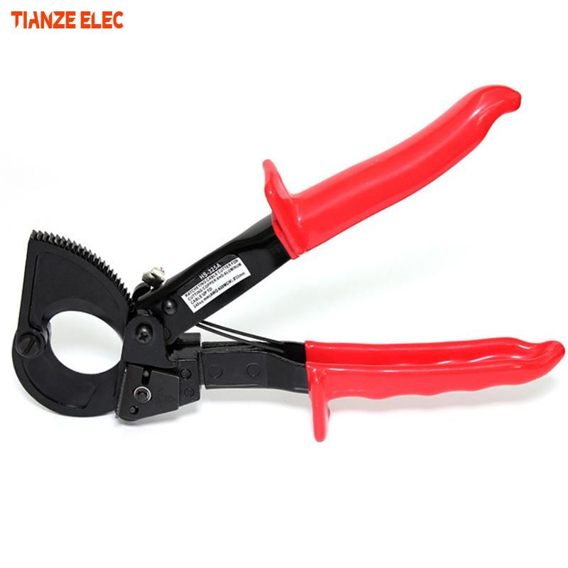 HS-325A Ratchet Cable Shears Insulated Copper Aluminum Bolt Cable Cutter