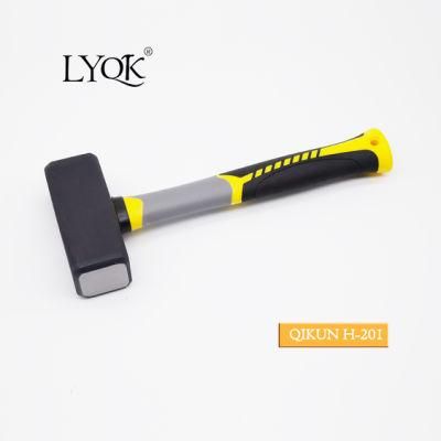 H-201 Construction Hardware Hand Tools Plastic Coated Handle German Type Stoning Stone Hammer