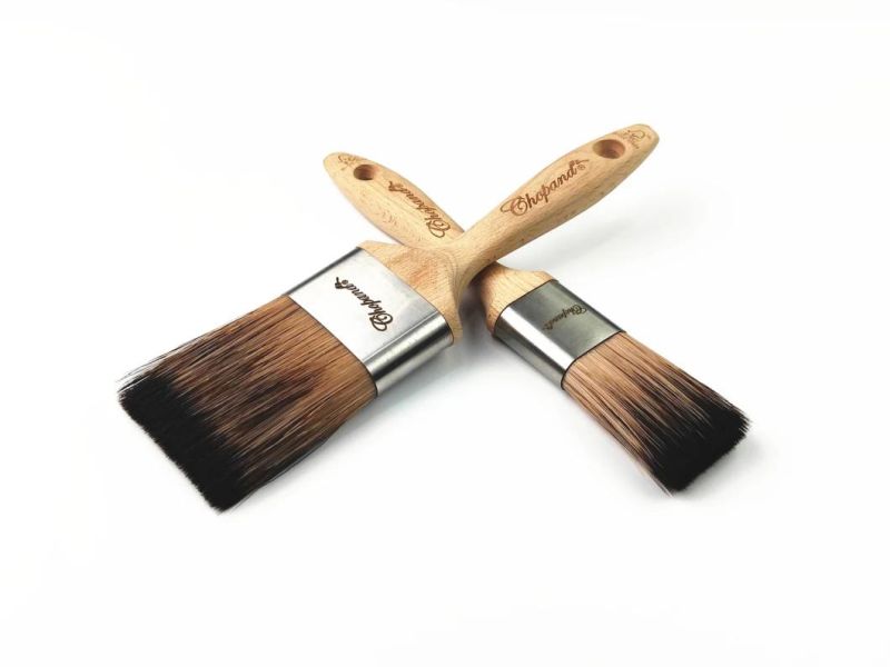 Chinese Style Wood Handle Trim and Walls Polyester Paint Brush