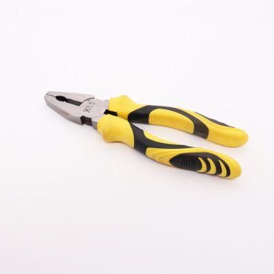 Wholesale New Style Yellow Rubber Handle Contrast 6inch 8&quot; 300g Steel Power Pliers