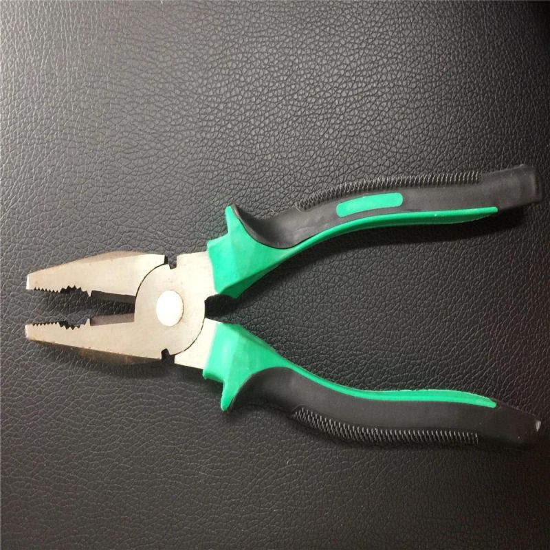 Combination Cutting Plier with Double Color Handle