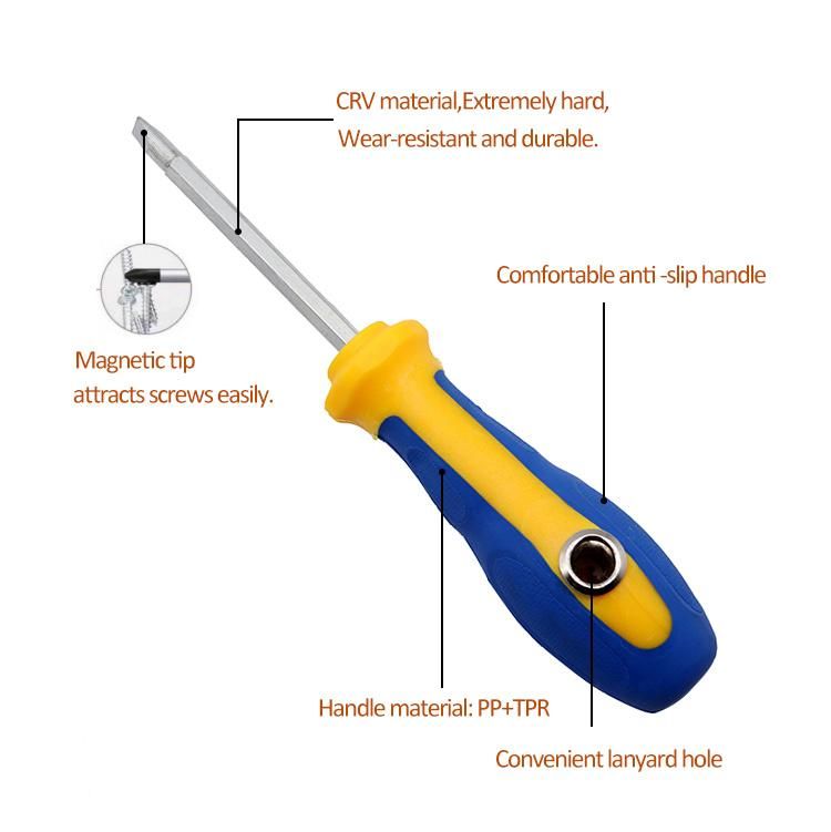 Factory Supplied High Quality Professional Double Head Phillips Flat Screwdriver