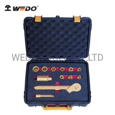 Wedo Aluminium Bronze Non-Sparking 3/8&quot; Dr. Socket Set of 13PCS