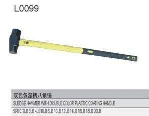 Sledge Hammer with Double Color Plastic-Coating Handle L0099