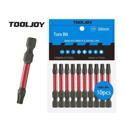 S2 Steel Magnetic High Quality Torsion Torx Screwdriver Bit