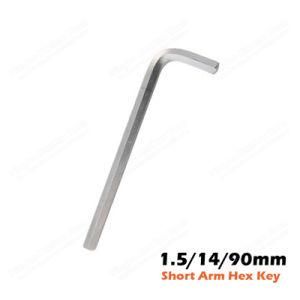 1.5/14/90mm Cr-V Short Arm Hex Key Wrench for Hand Tools Chromed