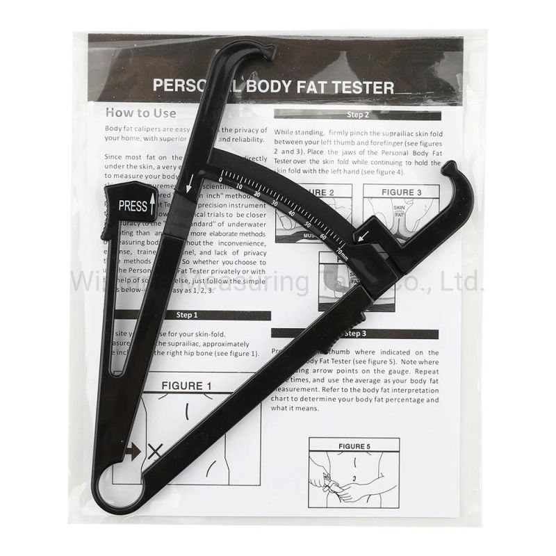 Black Metric Body Fat Caliper in Stock