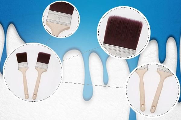 Construction Tool Professional Sash Cutter Paint Brush with Wooden Handle