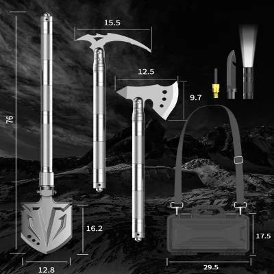 OEM 3Cr13 Shovel Axe Head Backcountry Adventure Kit Aluminum Alloy Complet Tools Kit Set