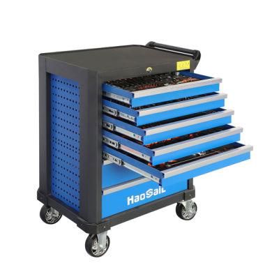 High Top Quality Auto Tools Kit Garage Hand Tools 7 Drawer Trolley Cabinet with 352PCS