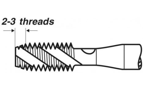 Machine Taps DIN 371 Form C Spiral Flute Hsse Tin-M3 X 0.5