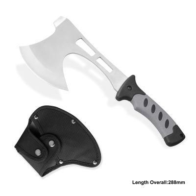 Stainless Steel Multi Function Axe with Rubber Handle (#8444)