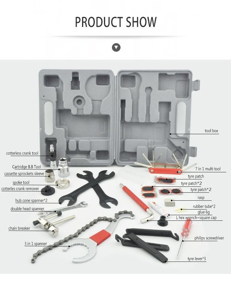 Wholesale Brand New Bike Cycling Bicycle Repair Tool Set Tool Bag Tool Box