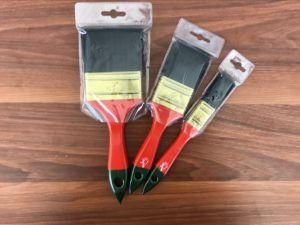 Wooden Handle Paint Brush with Black Bristle Material