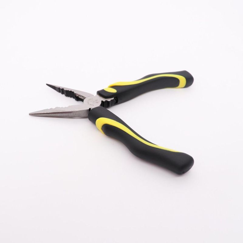 Wholesale Good Quality Long Nose Cutting Plier Rubber Handle