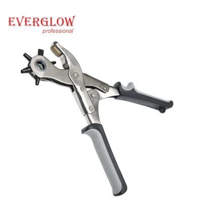 Metal Leather Set Revolving Hole Punch Pliers Belt Hole Puncher