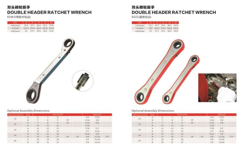 Wilms Double Header Ratchet Wrench, Bending Plate Wrench, Hand Tool Wrench Set Same as Walmart, Spanner Set