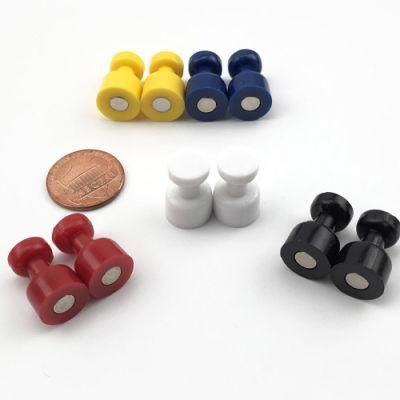 Factory Sales Colorful Safe Magnetic Push Pin Office Magnets