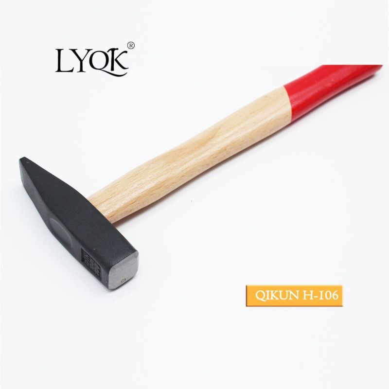 H-104 Construction Hardware Hand Tools Wooden Handle German Type Machinist Hammer