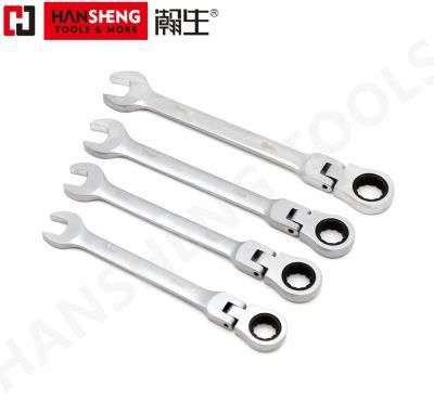 Made of Chrome Vanadium, Carbon Steel, CRV, Ratchet Combination Wrench, Professional Hand Tool Set