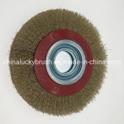 150mm Brass Coated Steel Wire Wheel Brush (YY-937)