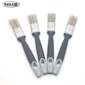Two Color Rubber Handle Paint Brush with Sharp Filament