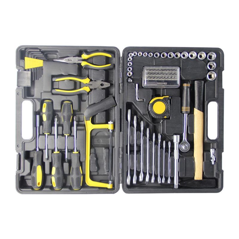 RoHS Approved Rubber Goldmoon Wooden Case Available 9PCS Hand Tool Set