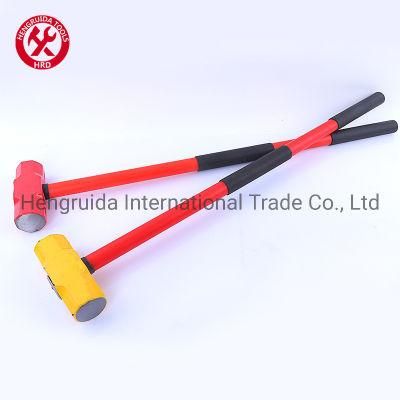 Sledge Hammer with Long Fiberglass Handle TPR Handle