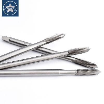 Hsse-M35 JIS Long Shank 100mm Spiral Pointed Taps M2 M2.5 M2.6 M3 M3.5 M4 M5 M6 M8 M10 M12 Machine Thread Screw Tap