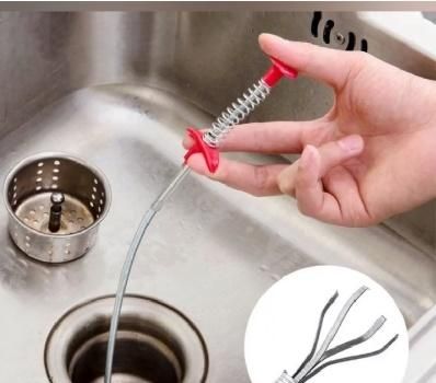 Drain Hair Remover Kitchen Toilet Sink Anti-Clogging Pipe Dredger