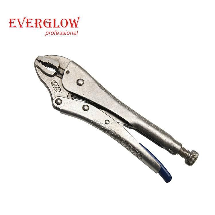 Nickel Plated 7" CRV Round Jaw Seal Cutting Locking Pliers Self Locking Pliers