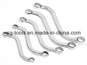 S Style Double Ring Wrench Galvanized and Chrome Plated
