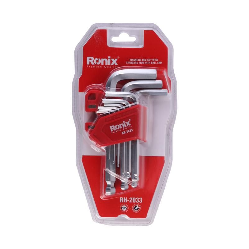 Ronix 1.5-10mm Spark Free Non Magnetic Beryllium Copper Hex Key with Ball