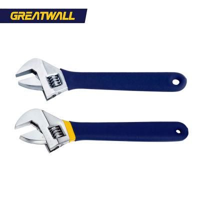 Heavy Duty Custom Adjustable Wrench with DIP Handle Adjustable Spanner
