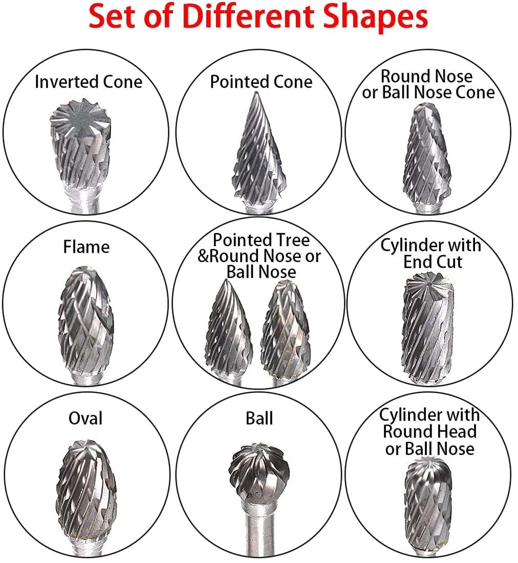 Type a Cylindrical A0616 Tungsten Carbide Rotary Burrs