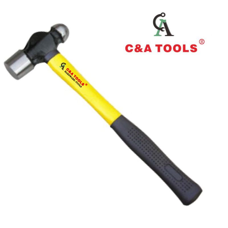 British Type Ball Pein Hammer with Fiberglass Hammer