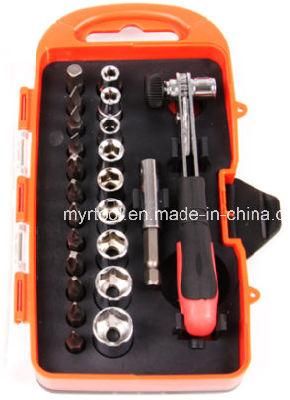 21-Piece Ratchet Screwdriver &amp; Socket Set (FY100-23B)