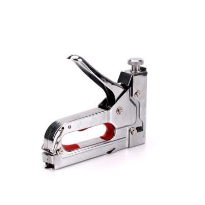 Manual Brad Nailer Power Adjustment 4-in-1 Stapler Gun with Staples