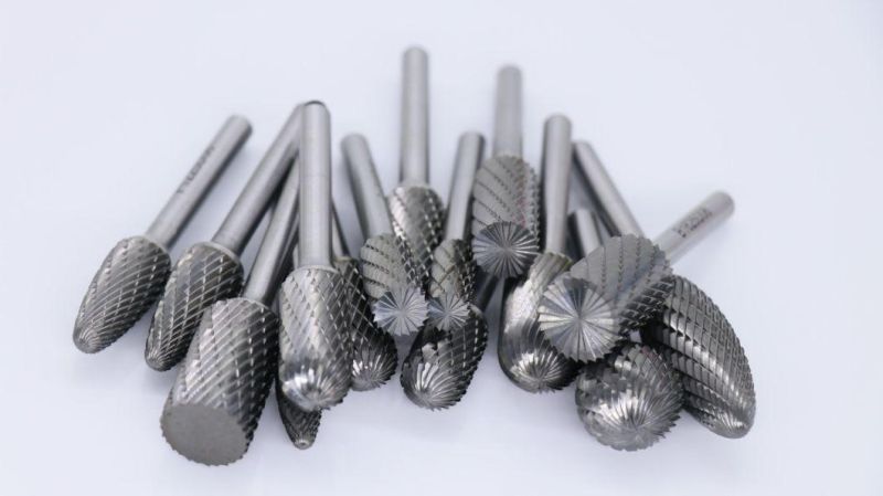 Carbide Rotary Burrs with Single, Double, aluminum Cuts